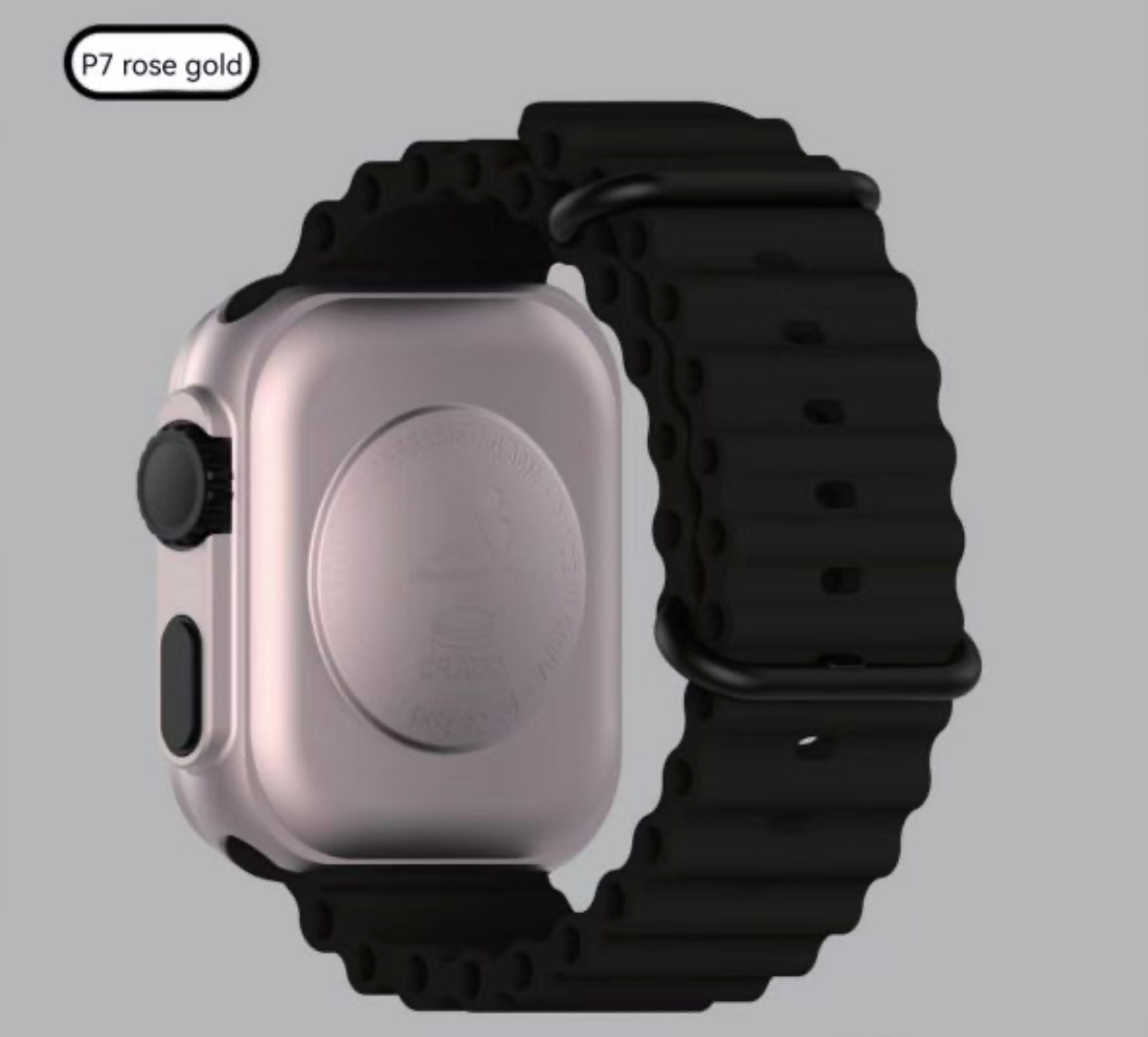 P7 Rose Gold LED Electronic Watch | Stylish Marine Band Digital Sports Watch for Kids & Students | Waterproof Touch Screen Children’s Watch