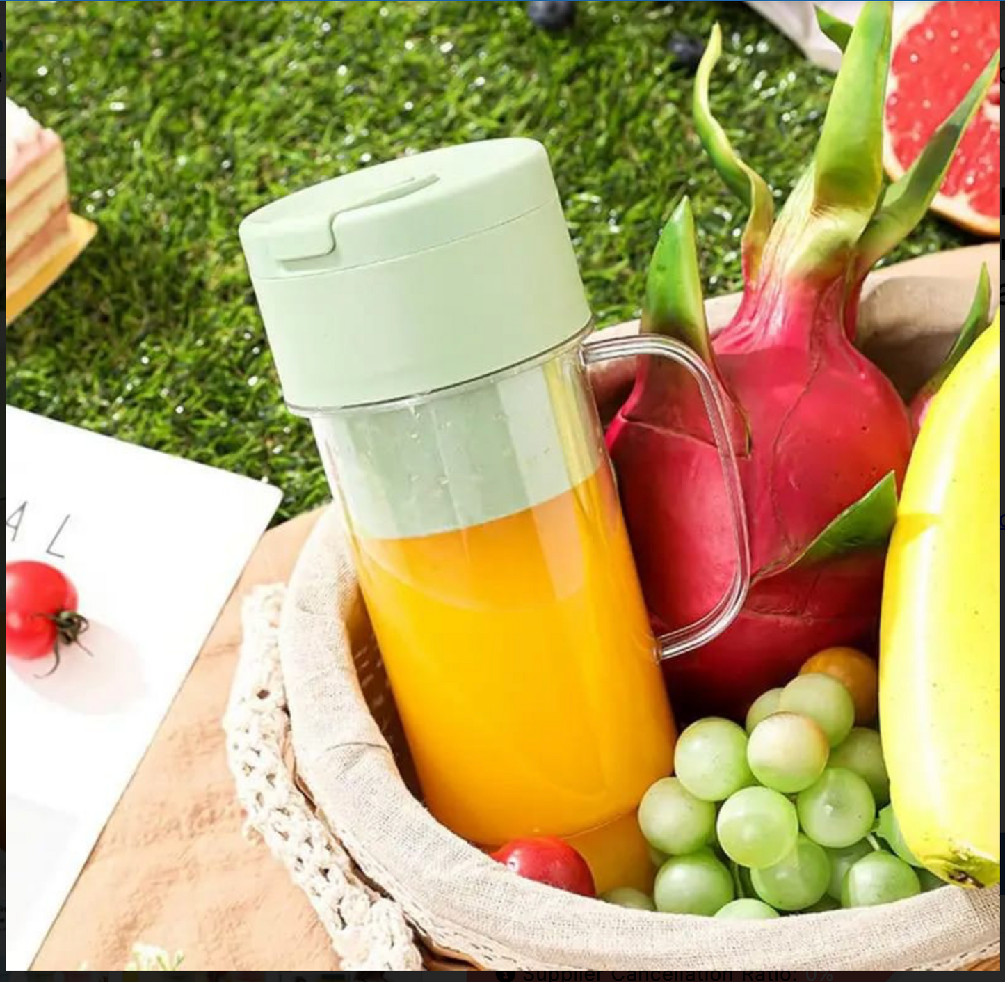 Mason Portable Mini Juicer Blender With Straw Cup | Cordless Rechargeable Outdoor Juicing Cup | Compact Home & Travel Smoothie Maker