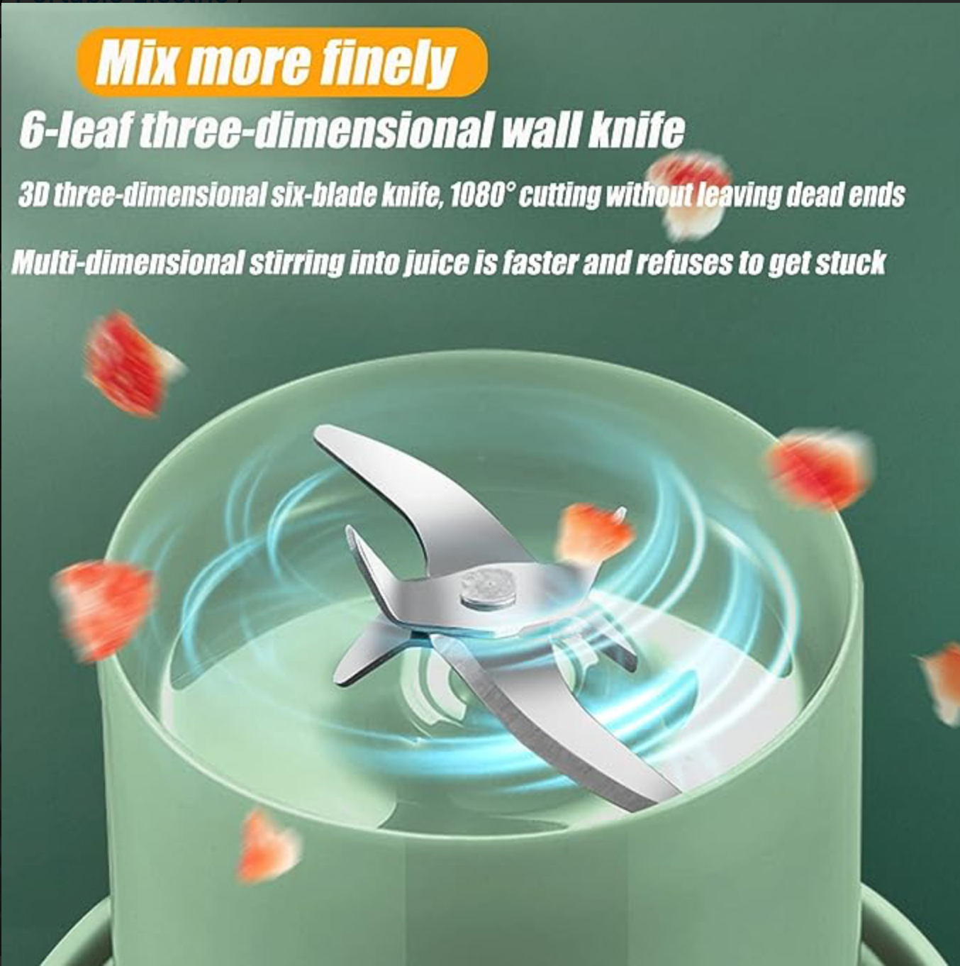 Mason Portable Mini Juicer Blender With Straw Cup | Cordless Rechargeable Outdoor Juicing Cup | Compact Home & Travel Smoothie Maker