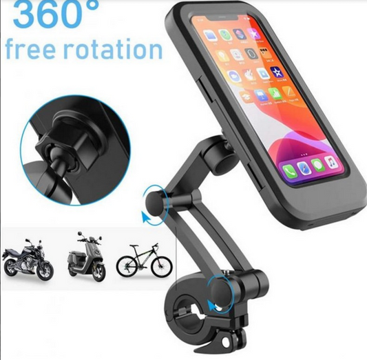 Waterproof Magnetic Bicycle Mobile Phone Holder – 360° Rotation