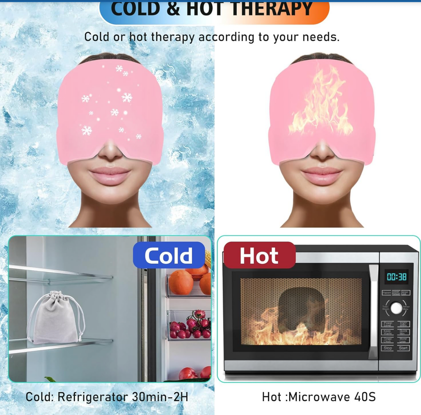 Migraine Relief Cap – Headache & Stress Relief Hat