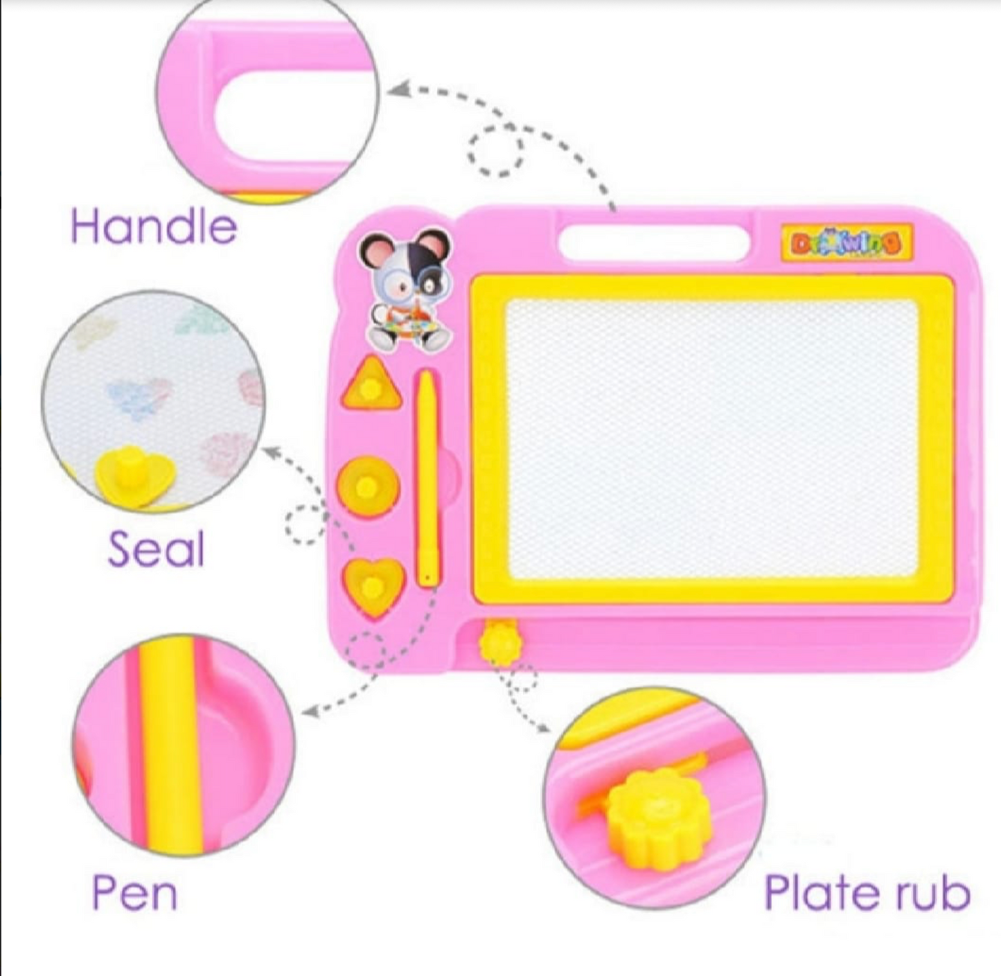 Magnetic Learning Drawing Board for Kids – Erasable Doodle Pad with Pen, Educational Writing & Sketching Toy