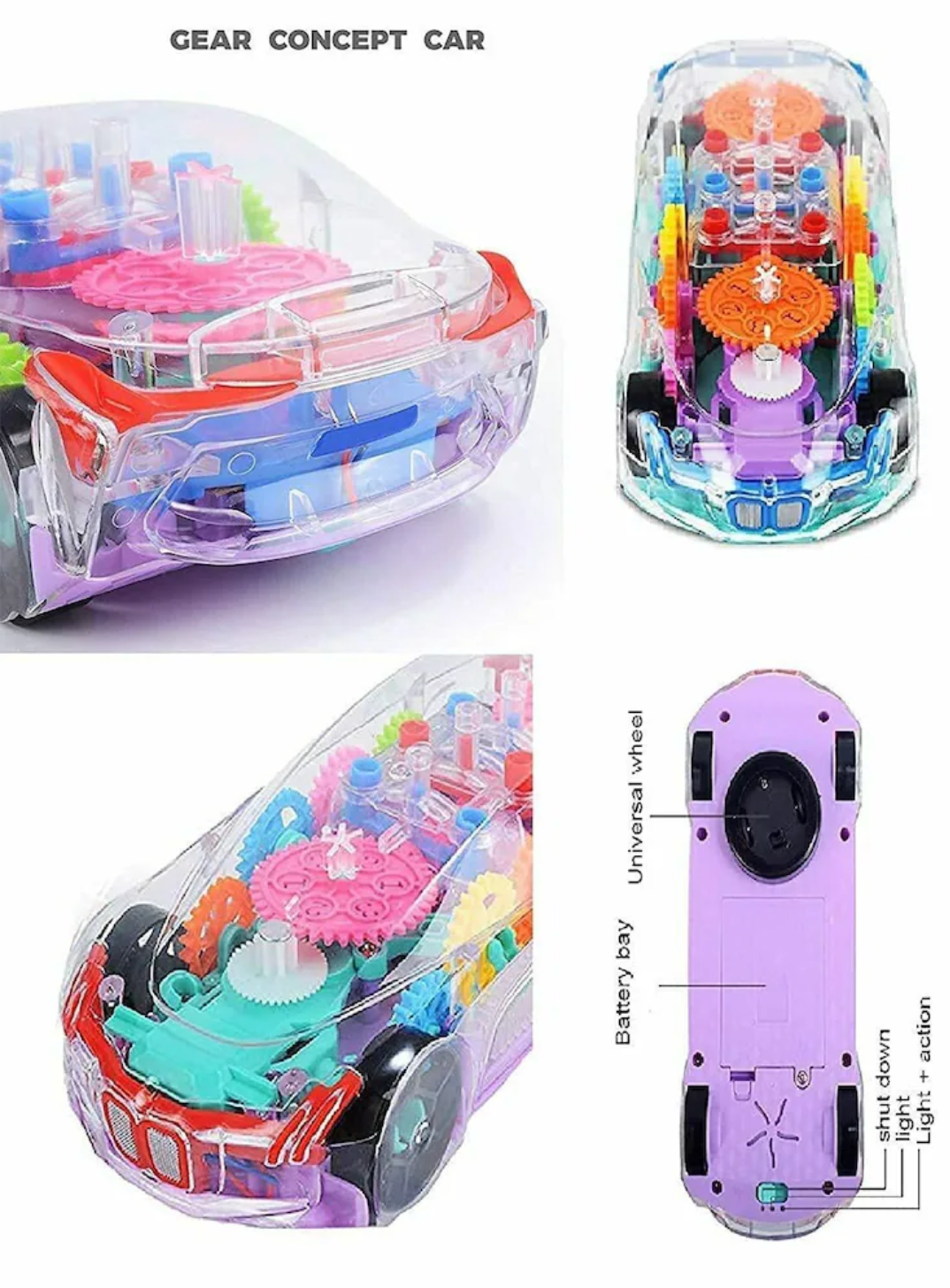 360° Rotating Musical Car Toy with Flashing Lights – Fun Electric Stunt Car for Kids, Boys & Girls