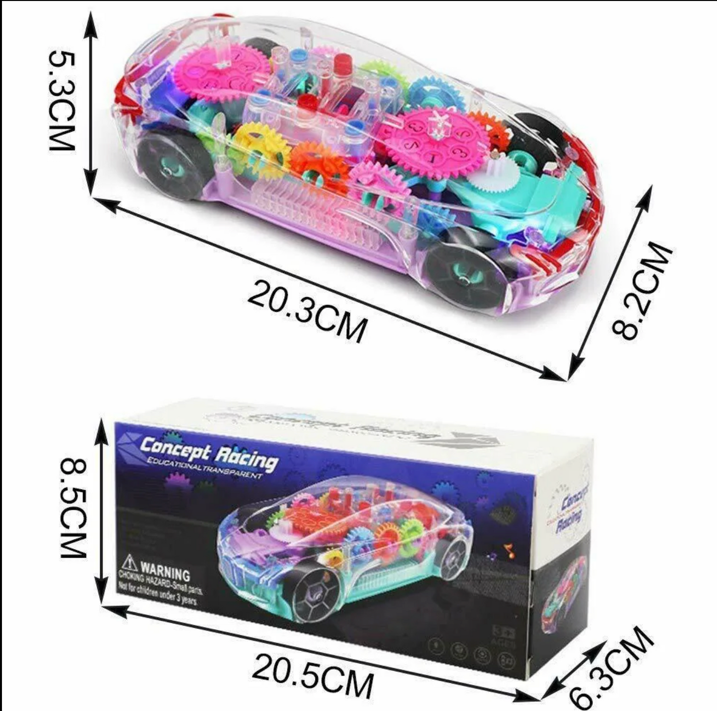 360° Rotating Musical Car Toy with Flashing Lights – Fun Electric Stunt Car for Kids, Boys & Girls