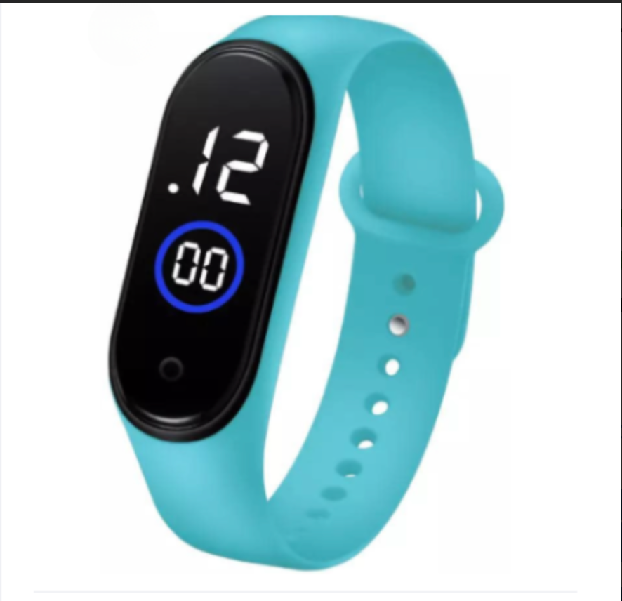 M4 LED Digital Sports Watch Bracelet – Waterproof Touch Display Wristband for Boys & Girls (Random Color)