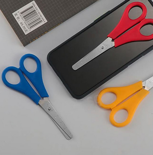 6-inch Plastic Handle Scissors – Lightweight, Sharp Blades For School, Office & Home Use