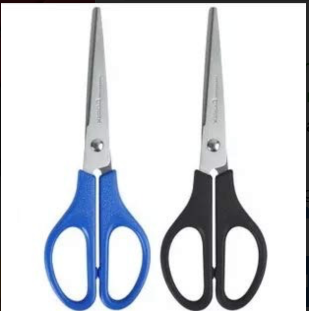 6-inch Plastic Handle Scissors – Lightweight, Sharp Blades For School, Office & Home Use