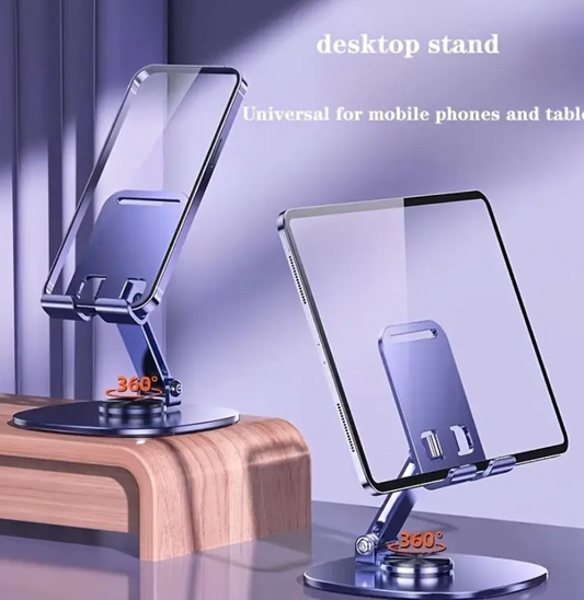 Metal Mobile Holder – 360° Rotatable Stand With Carbon Steel Plate