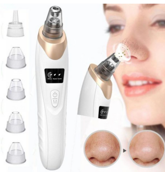 Blackhead Suction Remover Portable Pore Cleaner with LED Display and Multiple Suction Levels