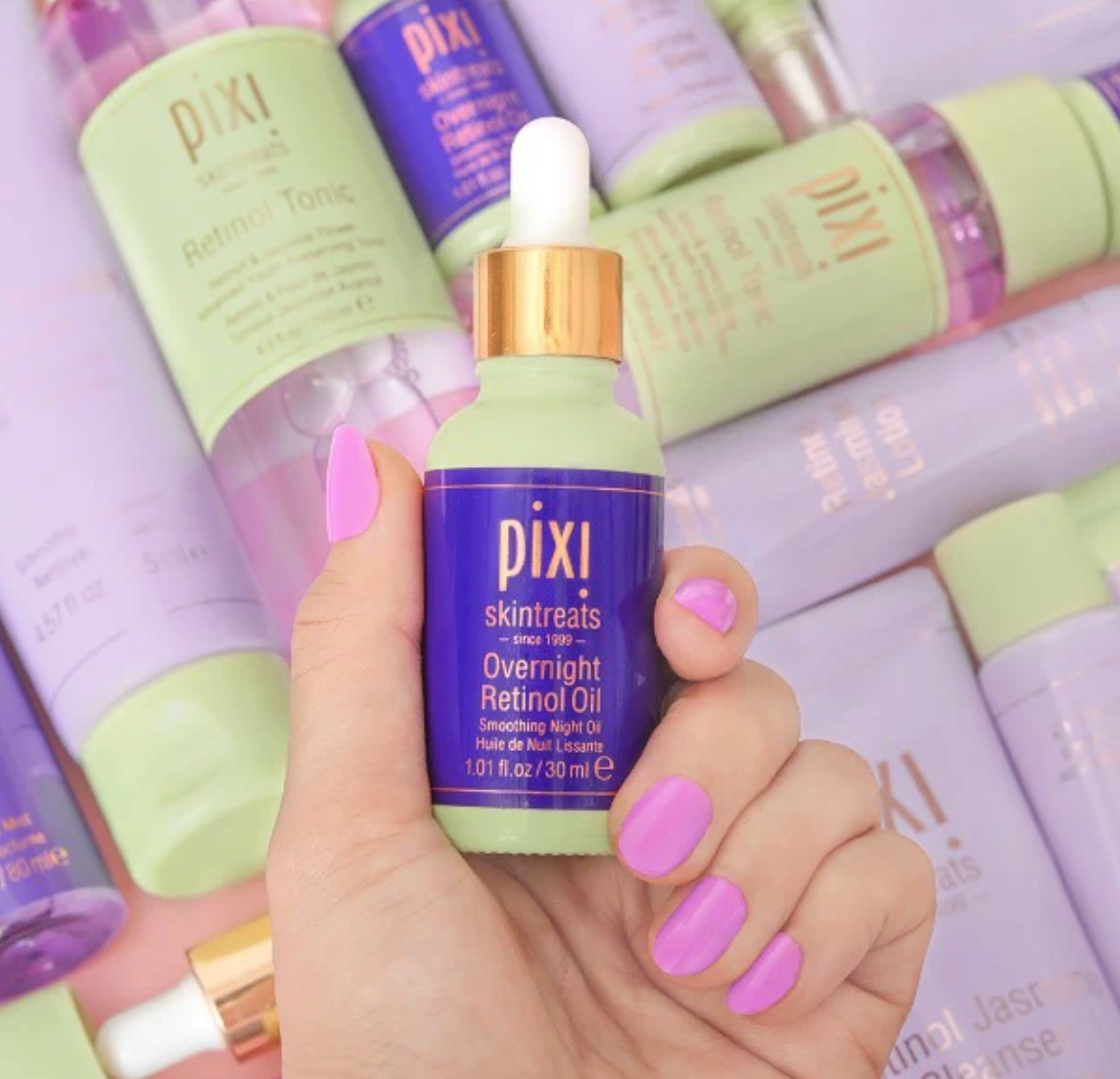 Pixi Overnight Retinol Oil 30ml Youth-Preserving Night Treatment with Peptides and Ceramides