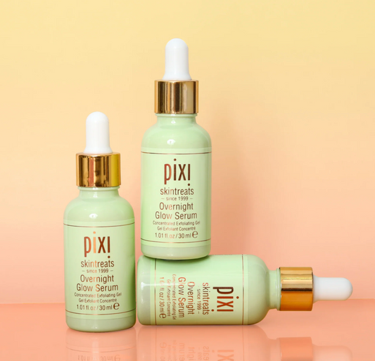 Pixi Overnight Glow Serum 30ml Exfoliating Brightening Serum with 10% Glycolic Acid and Vitamins