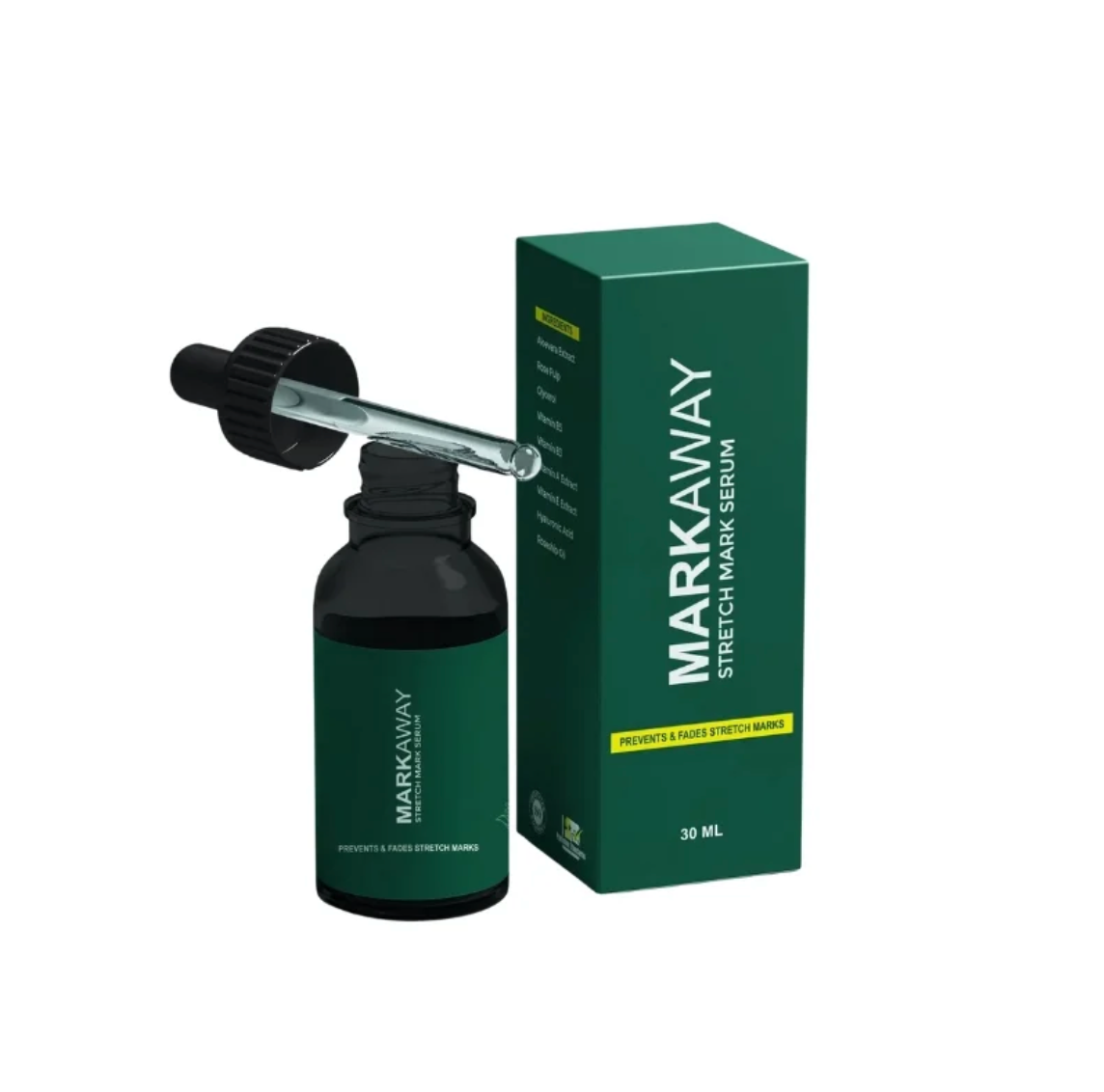Markaway Stretch Mark Serum 30ml | Herbal Formula for Scars & Skin Elasticity