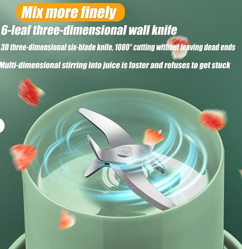 Mason Portable Mini Juicer Blender – Cordless Outdoor Juicing Cup with Straw | Rechargeable Personal Smoothie Maker