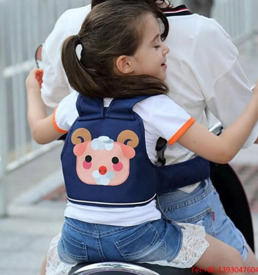 Professional Adjustable Child Safety Seat Belt for Motorcycles – Secure Ride Harness for Kids with Comfortable & Durable Passenger Strap