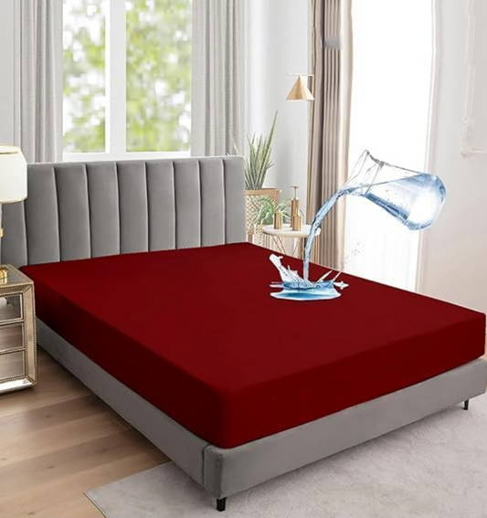 Premium King Size Waterproof Mattress Protector – Soft, Breathable, Noiseless & Dustproof Bed Cover for Ultimate Comfort and Hygiene (Random Color)