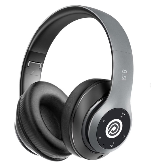 8S Wireless Bluetooth Headphones – Touch Control, FM Radio, Hi-Fi Sound & PUBG Game Support (Without Box)