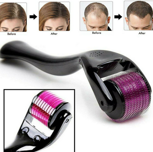 (Pack of 3) Marble Jade Roller Combo – Stone Marble Roller, Ice Roller Facial Massager & Derma Roller | Skin Care Face Massage Set