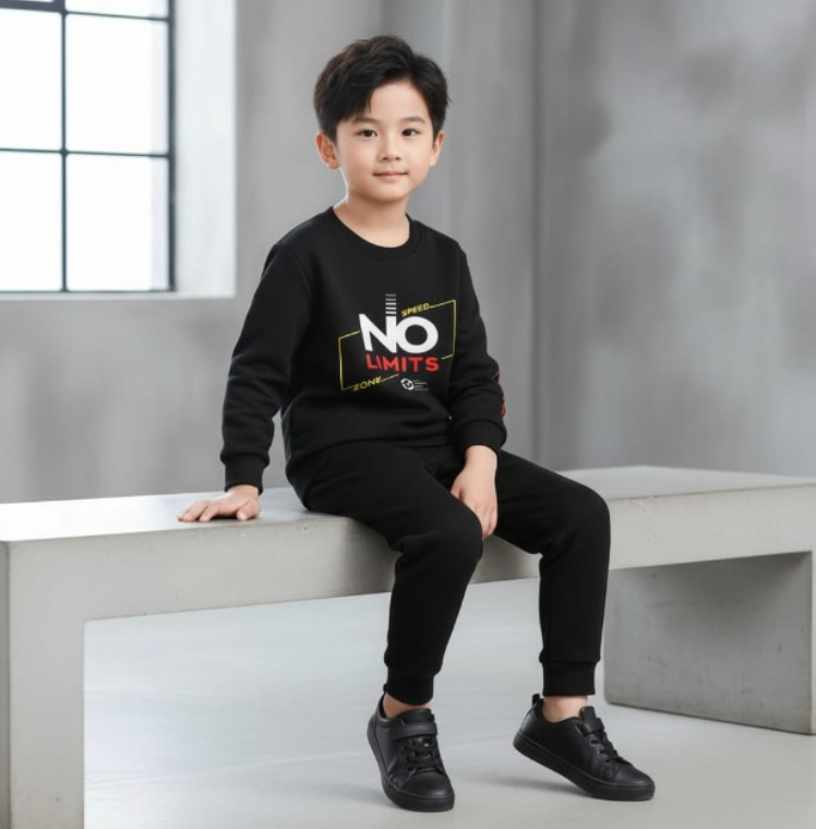 Fashion Sweatshirt & Pajama Tracksuit for Kids | Winter Clothing Set for Baby Boys & Girls – Warm, Soft & Stylish Outfit (Extra Large)