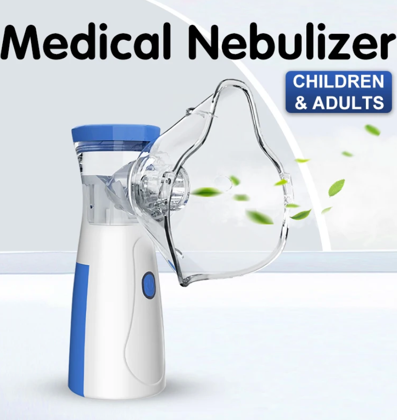 Portable Nebulizer for Asthma – Compact Inhaler Nebulizer Machine for Kids & Adults | Medical-Grade Steam Therapy Device for Easy Breathing Relief