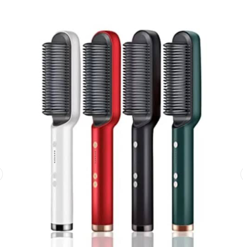 909 Hair Straightener Brush – Fast Heating, Smooth Styling & Easy-to-Use Design for Quick, Professional Hair Straightening (Random Colors)