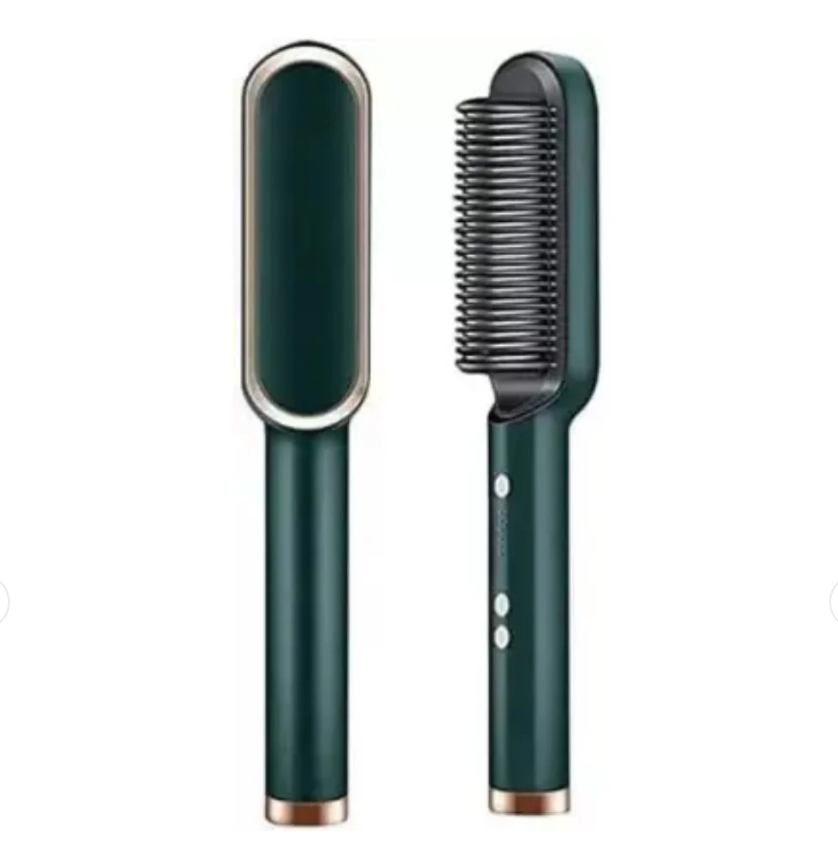 909 Hair Straightener Brush – Fast Heating, Smooth Styling & Easy-to-Use Design for Quick, Professional Hair Straightening (Random Colors)