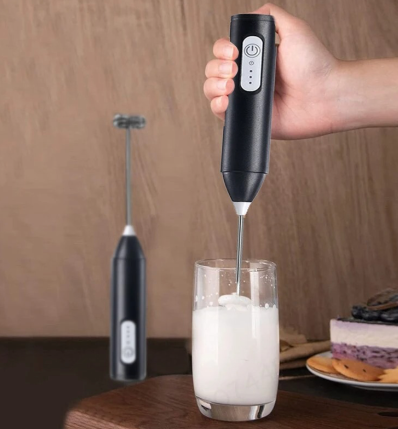 Wireless Milk Frother Electric Type C Handheld Blender Stainless Steel Mini Coffee Maker Whisk Mixer For Daily Kitchen Needs