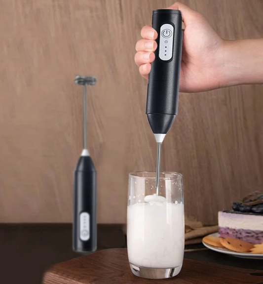 Wireless Milk Frother Electric Type C Handheld Blender Stainless Steel Mini Coffee Maker Whisk Mixer For Daily Kitchen Needs