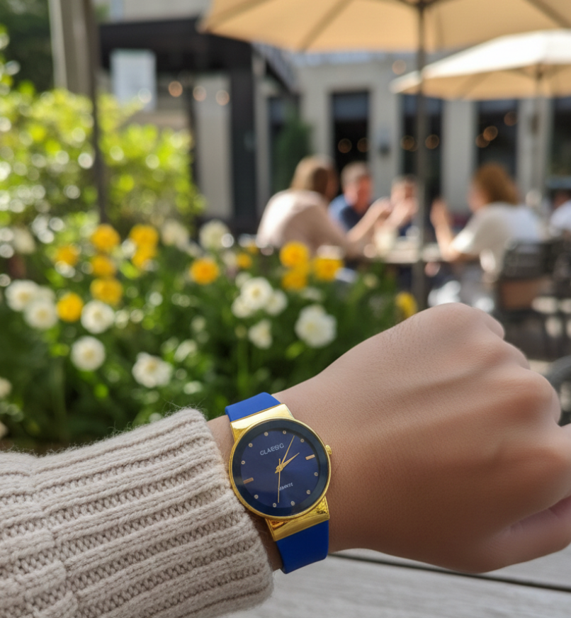 Ladies Purple Wrist Watch | Stylish Rubber Strap, Lightweight & Comfortable Daily Wear Watch for Women