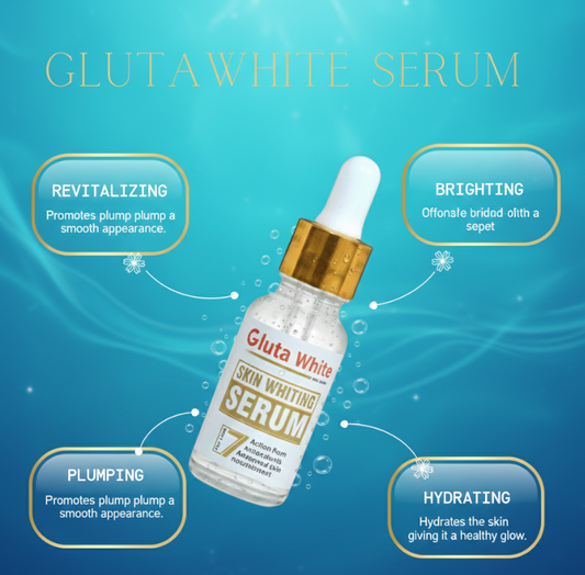 Gluta White Face Glowing Serum – 30ml | Brightening, Hydrating & Spot-Reducing Glow Formula for Radiant Skin