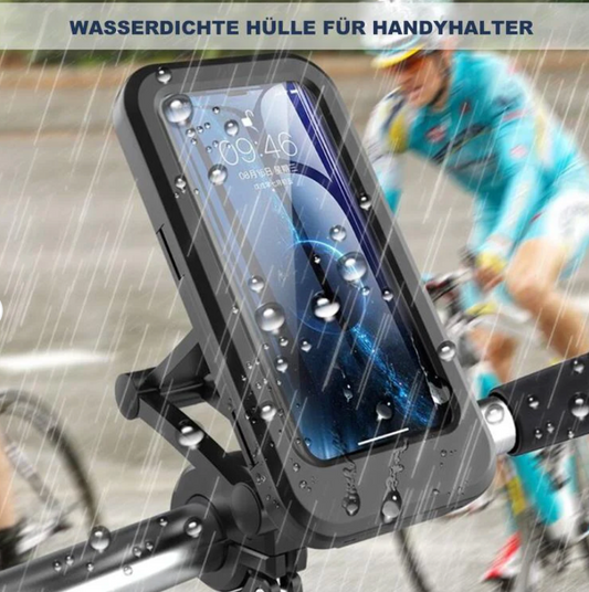 Bike Handlebar Waterproof Phone Holder – Full Touch Screen Case with Secure Mount for Cycling, Travel & Navigation