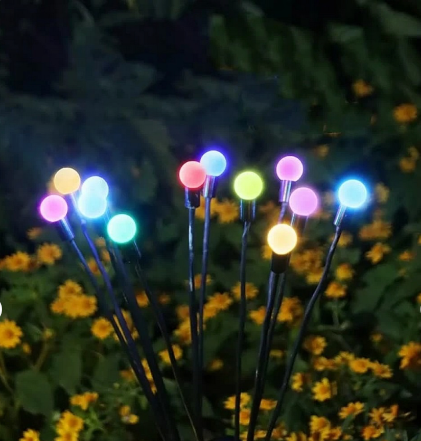 Upgraded Solar Firefly Garden Lights – Outdoor Waterproof Decorative Lighting with Warm Glow