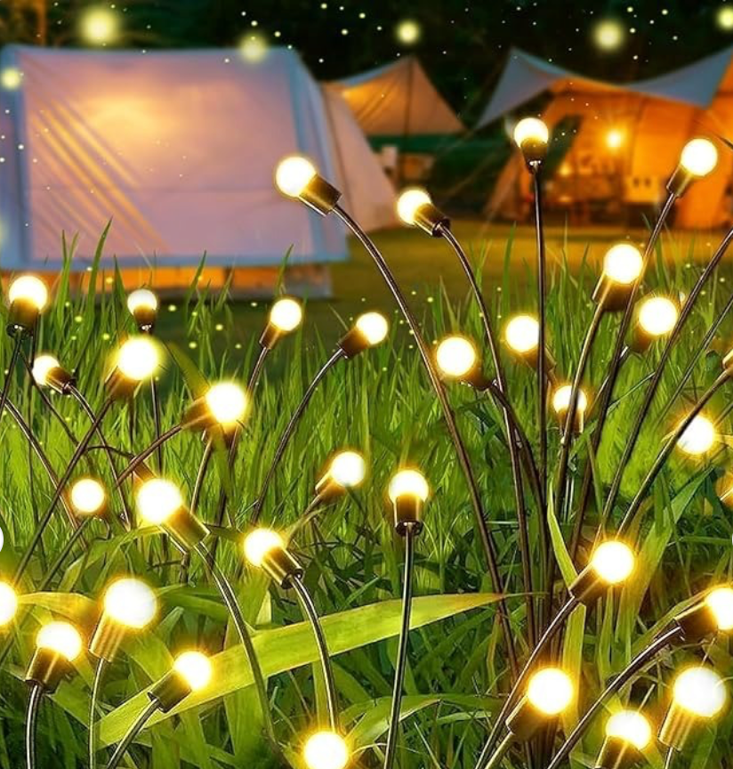 Upgraded Solar Firefly Garden Lights – Outdoor Waterproof Decorative Lighting with Warm Glow