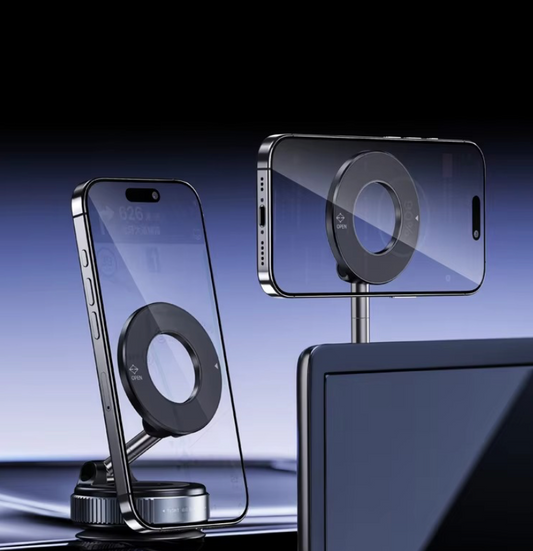 360° Magnetic Car Phone Holder With Strong Suction Base | Universal Dashboard & Windshield Mount | Hands-Free Driving