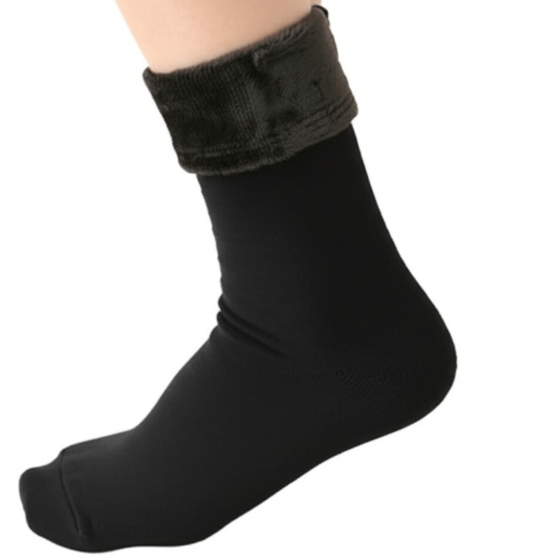 Women’s Woolen Quarter Socks – Soft & Warm Winter Socks | Comfortable Daily Wear | Black (Pack of 1 Pair)