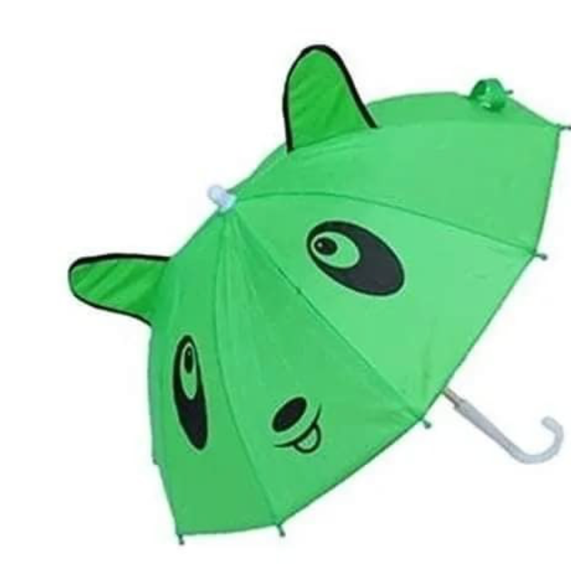 Kids Cartoon Umbrella – Small Lightweight & Compact Umbrella for Children | Multicolor Random Design