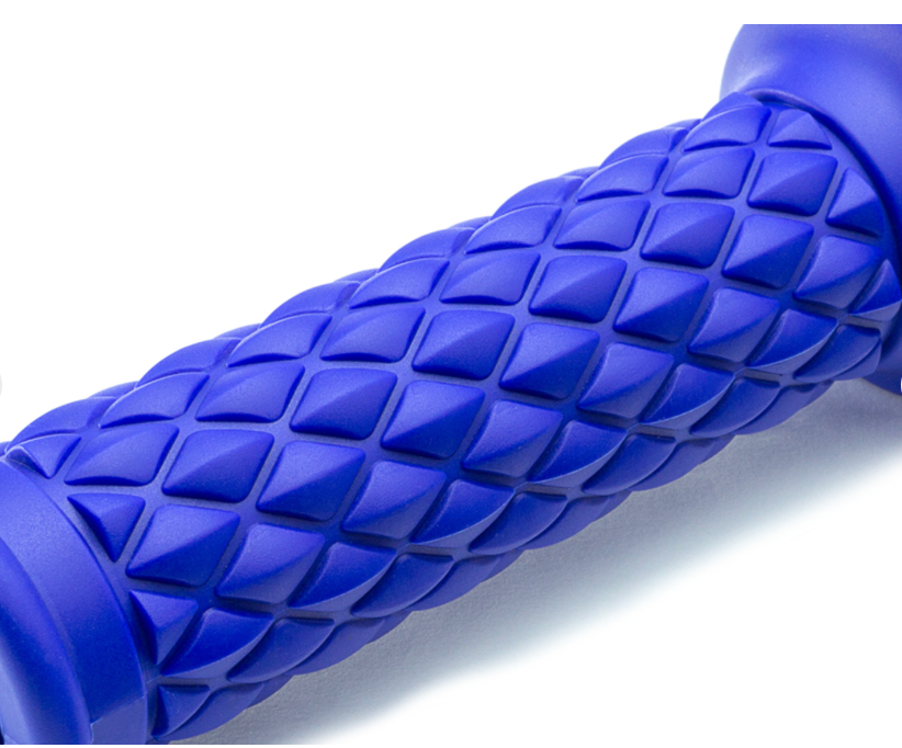 Cafe Racer Motorcycle Handle Grips – Vintage Style Rubber Handlebar Grips | Universal Fit | Black (2 Pcs)