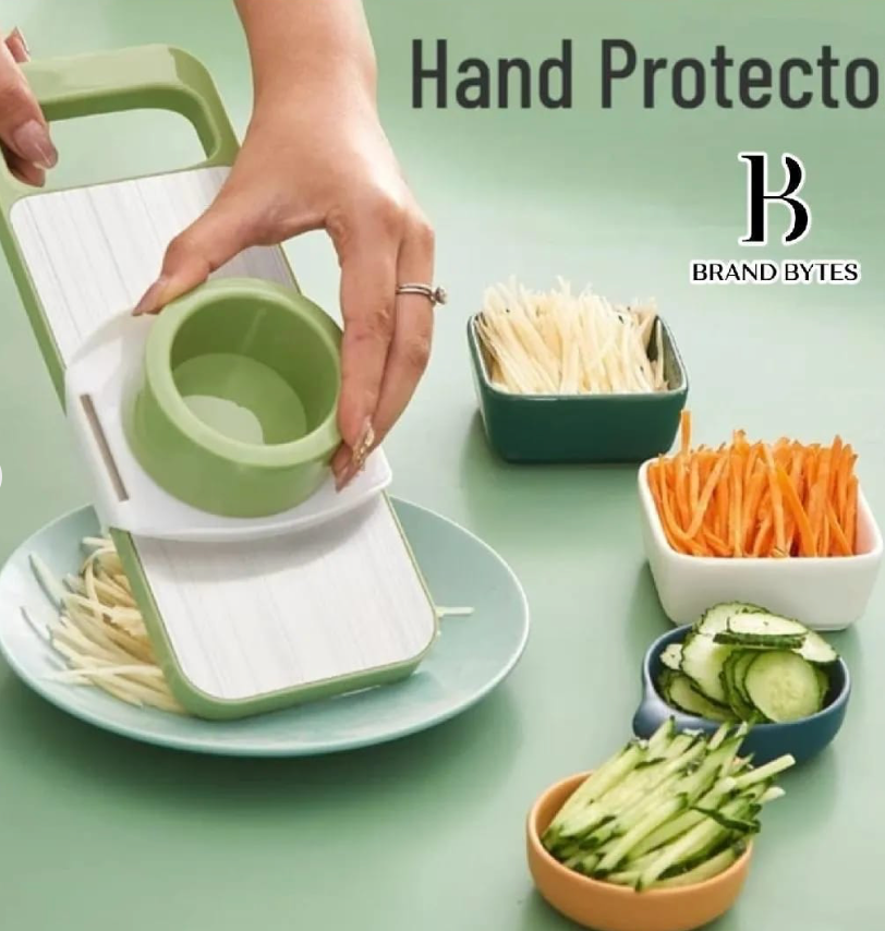 5-In-1 Multi-Functional Vegetable Slicer & Grater | Adjustable Mandoline Cutter for Fruits & Vegetables