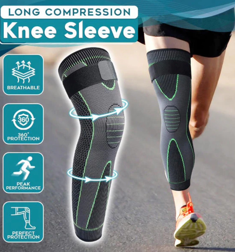 1 Pair Knee Compression Support Sleeve | Elastic Knee Brace For Pain Relief, Sports Protection & Joint Stability (Random Color)
