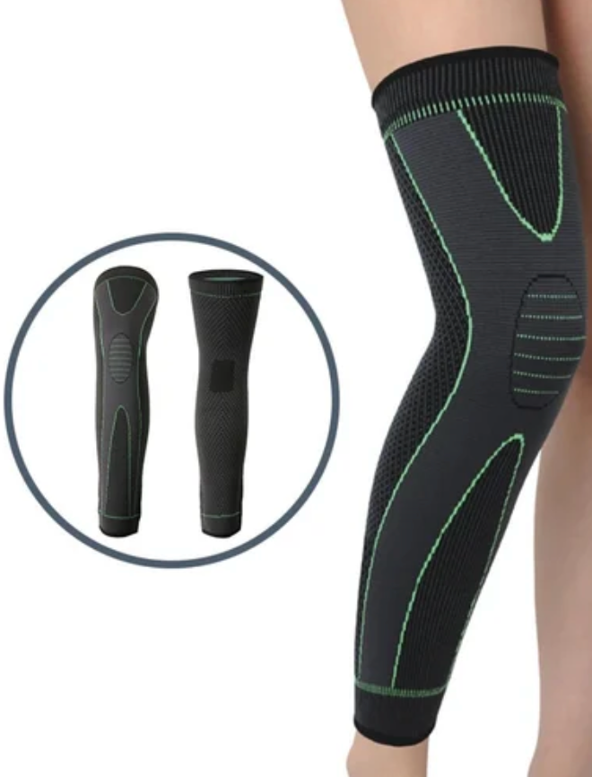 1 Pair Knee Compression Support Sleeve | Elastic Knee Brace For Pain Relief, Sports Protection & Joint Stability (Random Color)
