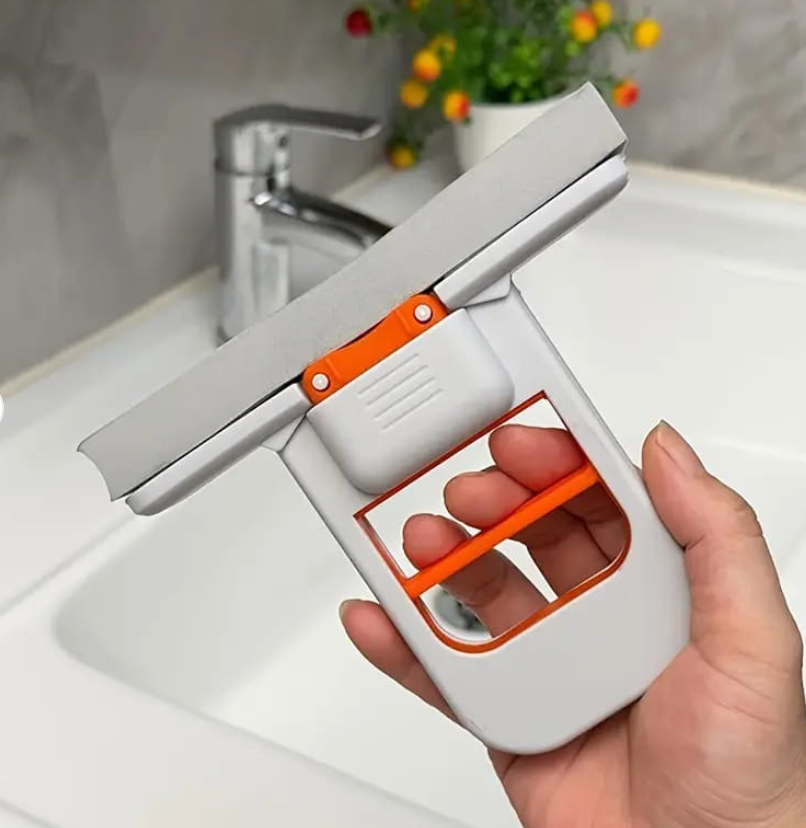 Foldable Desktop Mini Sponge Mop | Portable Wet & Dry Cleaning | Self-Squeezing Mop For Kitchen, Bathroom, Car & Glass