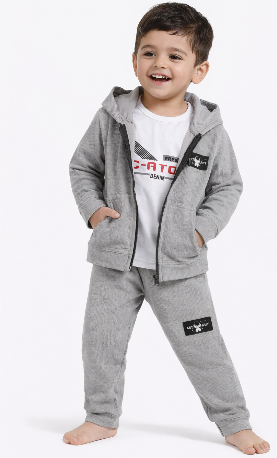 Boy’s 3-Piece Full Sleeves Formal Suit | Shirt, Waistcoat & Pants | Premium Stylish Party Wear for Kids