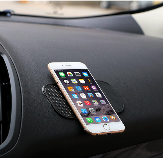 Car Dashboard Sticky Anti-Slip PVC Mat Silicone Anti-Slip Storage Mat Pads Non-Slip Sticky Pad For Phone Key Holder (BLACK)