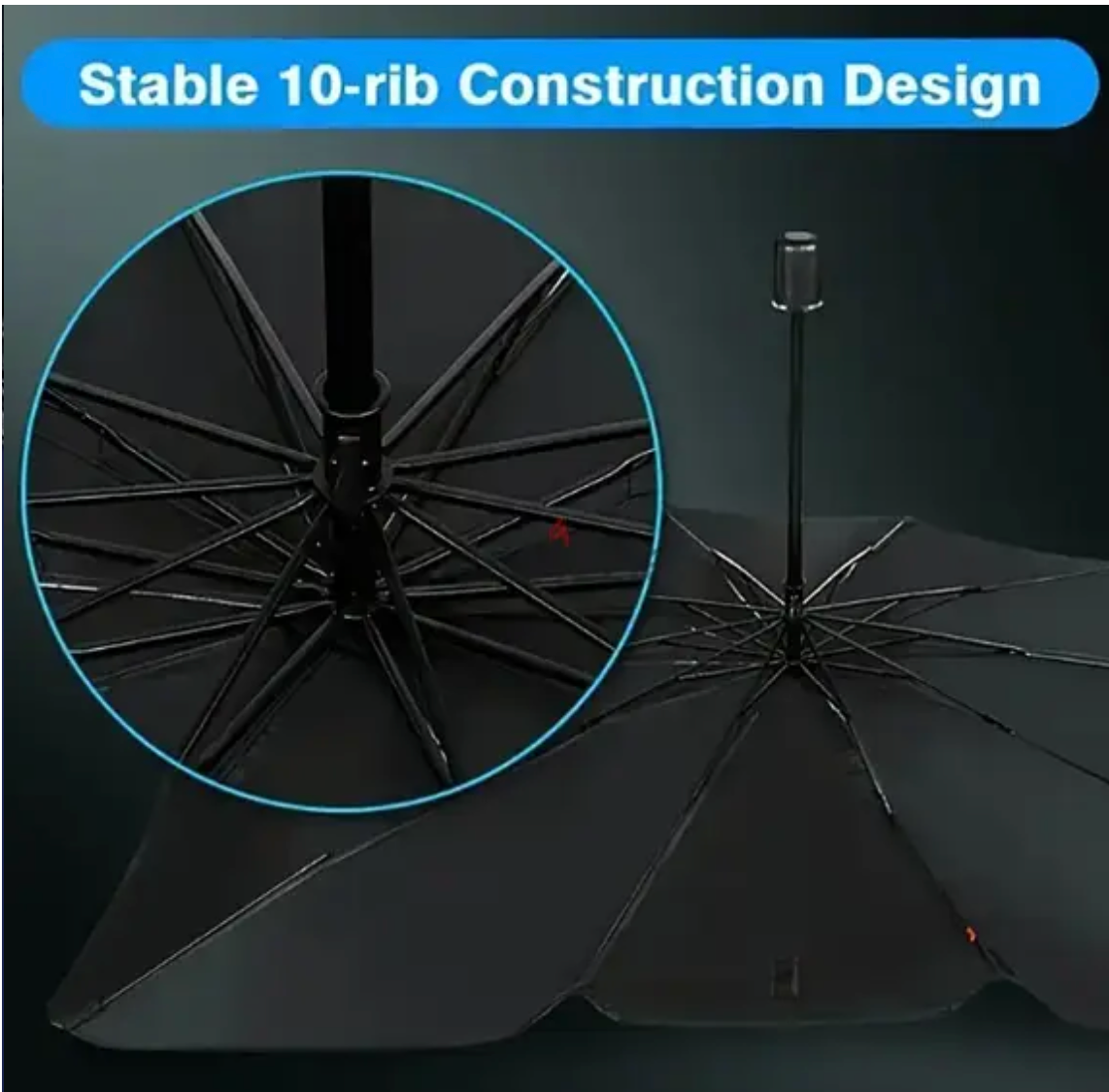 Car Umbrella Sun Shade Cover for Windshield UV Reflecting Foldable Front Car Sunshade Umbrella Heat Blocker for All Vehicles