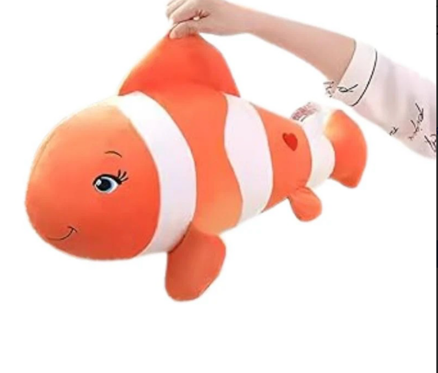 Cute Clown Fish Soft Stuffed Plush – 65cm Large Cartoon-inspired Plush Toy For Kids, Toddlers & Plush Collectors – Adorable Nemo-style Ocean Animal Pillow For Cuddling, Gifting & Room Decor