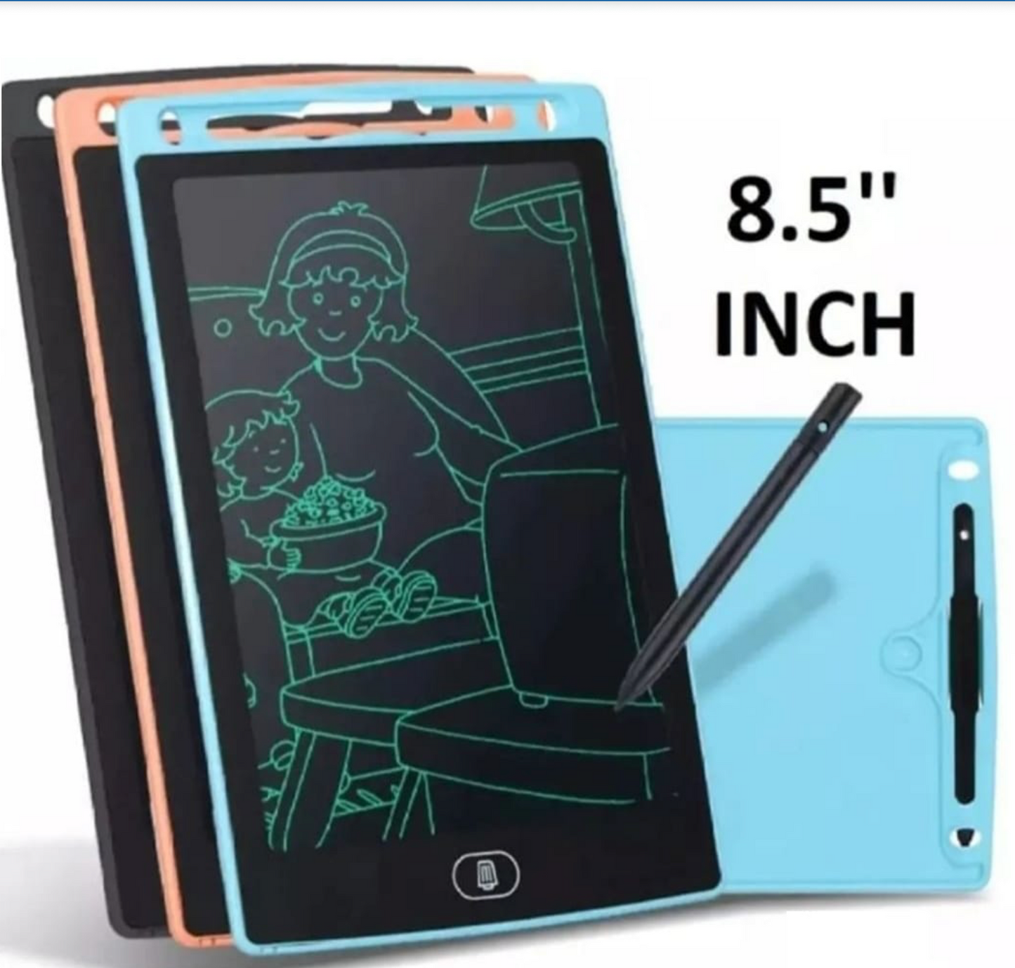 8.5 Inch Multicolor Tablet Price | Lcd Writing Tablet For Kids – Digital Drawing Pad – Erasable Writing Board – Writing Pad (random Color)