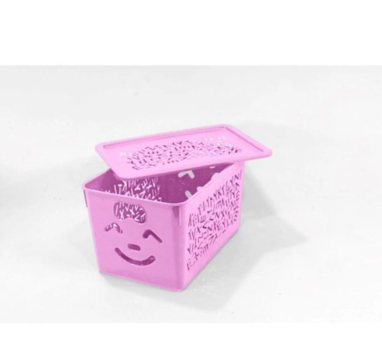 Pack Of 3 Smile Basket | Storage Organizer Basket | Multipurpose Baskets For Kitchen, Home, Office & Bathroom (random Color)