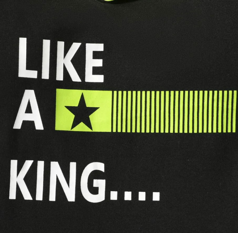 Boys Hood shirt (Like a King) set