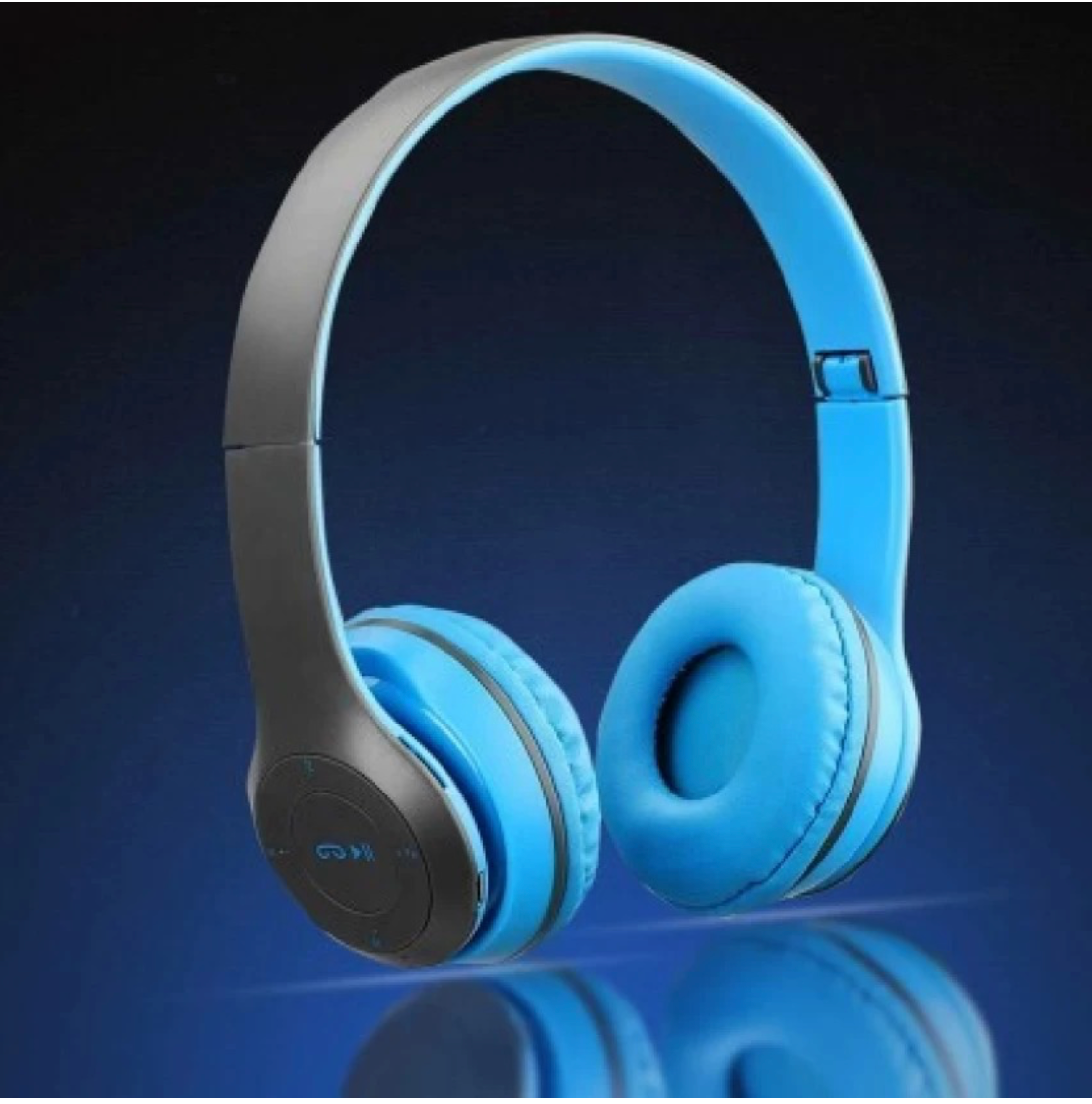 P47 Bluetooth Headphones Over Ear – Foldable Wireless Headset For Gaming & Music | Noise Cancelling, Built‑In Mic, HiFi Stereo Sound | Best Wireless Headphones For Mobile & PC