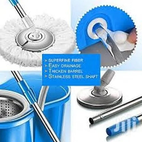 360° Rotating Head Mops With Bucket Mob Deep-Cleaning Magic Mop-Microfiber Mop